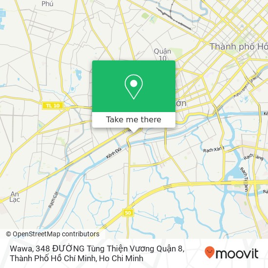 Wawa, 348 ĐƯỜNG Tùng Thiện Vương Quận 8, Thành Phố Hồ Chí Minh map