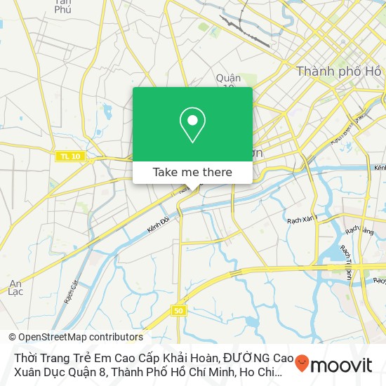 Thời Trang Trẻ Em Cao Cấp Khải Hoàn, ĐƯỜNG Cao Xuân Dục Quận 8, Thành Phố Hồ Chí Minh map