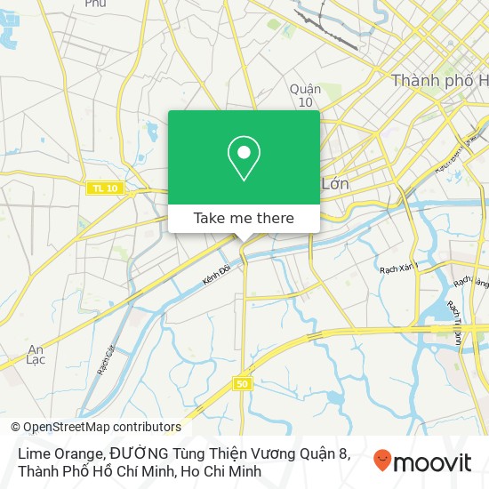 Lime Orange, ĐƯỜNG Tùng Thiện Vương Quận 8, Thành Phố Hồ Chí Minh map