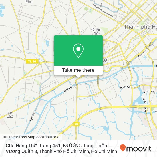 Cửa Hàng Thời Trang 451, ĐƯỜNG Tùng Thiện Vương Quận 8, Thành Phố Hồ Chí Minh map