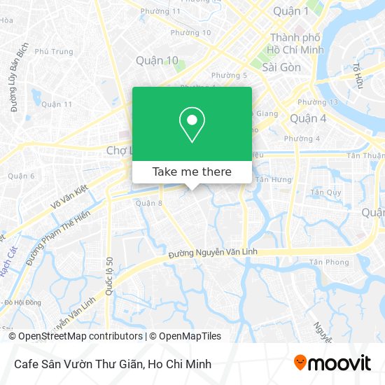 How to get to Cafe Sân Vườn Thư Giãn in Quận 8 by Bus?
