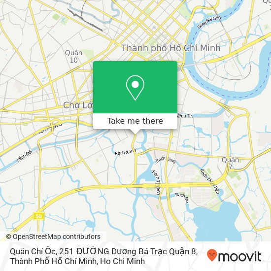 Quán Chí Ốc, 251 ĐƯỜNG Dương Bá Trạc Quận 8, Thành Phố Hồ Chí Minh map