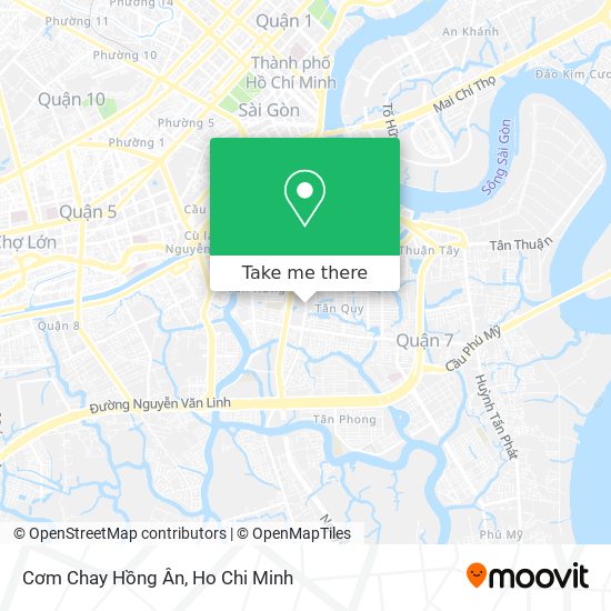 Cơm Chay Hồng Ân map