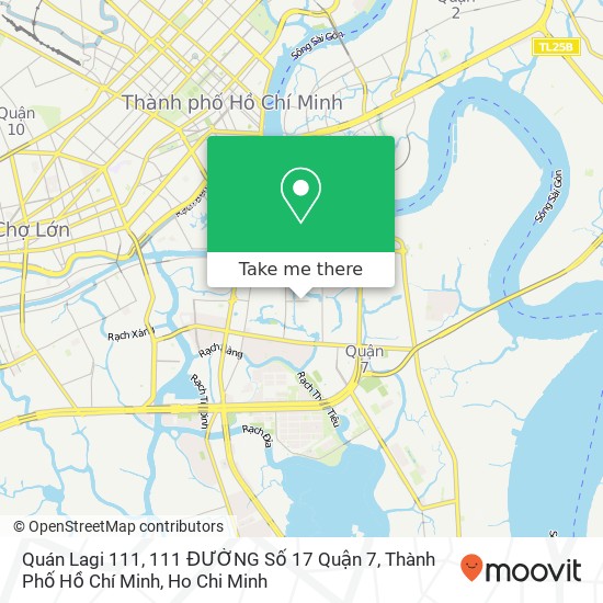 Quán Lagi 111, 111 ĐƯỜNG Số 17 Quận 7, Thành Phố Hồ Chí Minh map