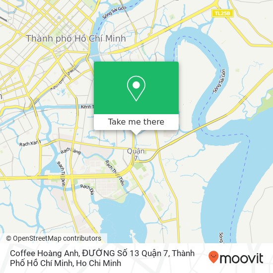 Coffee Hoàng Anh, ĐƯỜNG Số 13 Quận 7, Thành Phố Hồ Chí Minh map