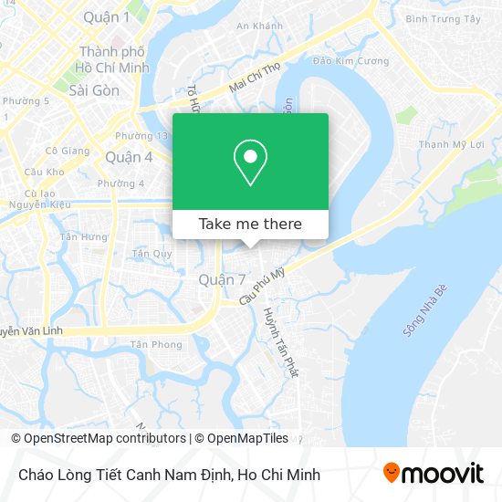 Cháo Lòng Tiết Canh Nam Định map