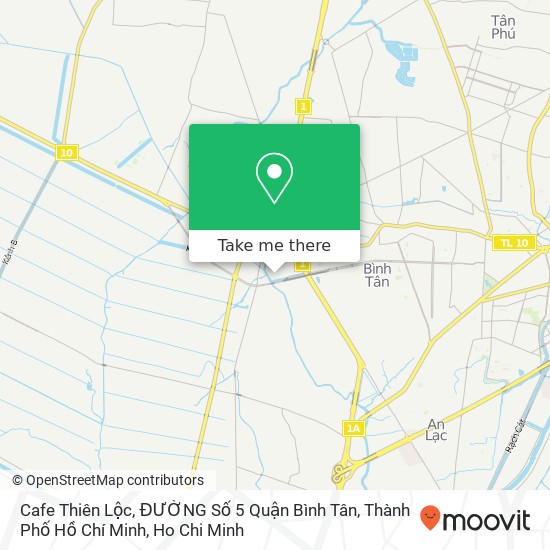 Cafe Thiên Lộc, ĐƯỜNG Số 5 Quận Bình Tân, Thành Phố Hồ Chí Minh map