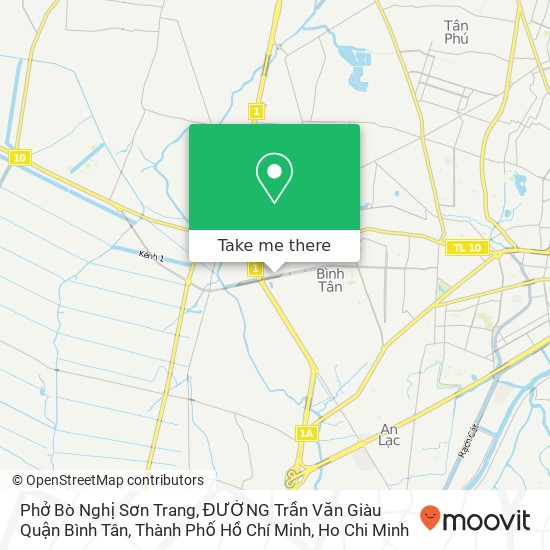 Phở Bò Nghị Sơn Trang, ĐƯỜNG Trần Văn Giàu Quận Bình Tân, Thành Phố Hồ Chí Minh map