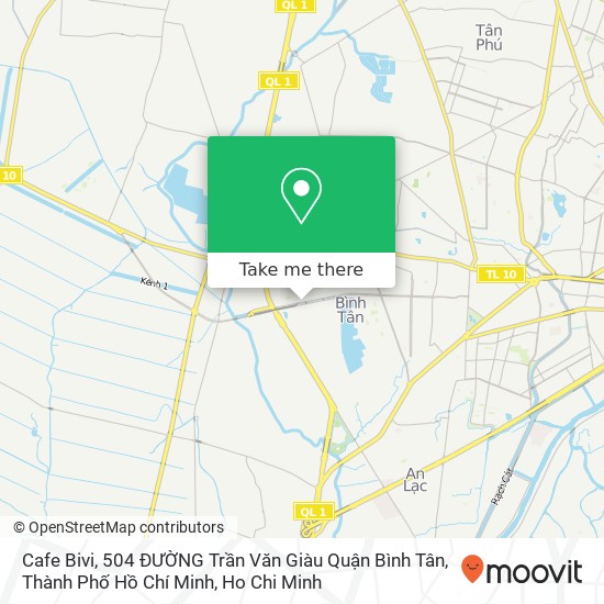 Cafe Bivi, 504 ĐƯỜNG Trần Văn Giàu Quận Bình Tân, Thành Phố Hồ Chí Minh map