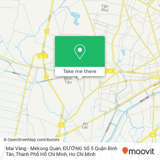 Mai Vàng - Mekong Quán, ĐƯỜNG Số 5 Quận Bình Tân, Thành Phố Hồ Chí Minh map