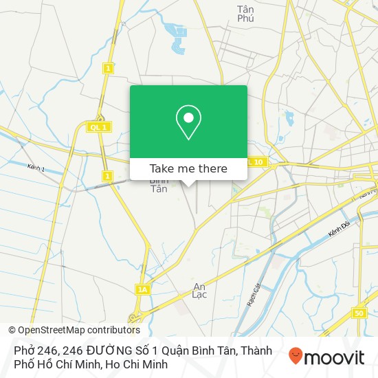 Phở 246, 246 ĐƯỜNG Số 1 Quận Bình Tân, Thành Phố Hồ Chí Minh map