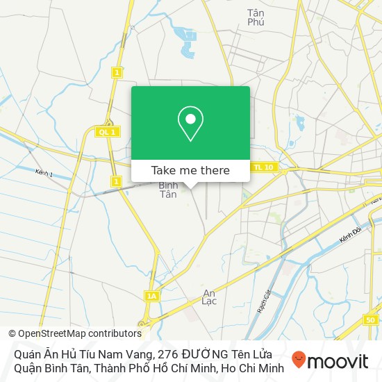 Quán Ăn Hủ Tíu Nam Vang, 276 ĐƯỜNG Tên Lửa Quận Bình Tân, Thành Phố Hồ Chí Minh map