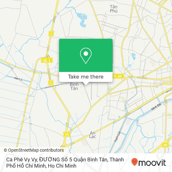 Cà Phê Vy Vy, ĐƯỜNG Số 5 Quận Bình Tân, Thành Phố Hồ Chí Minh map