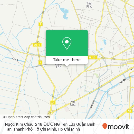 Ngọc Kim Châu, 248 ĐƯỜNG Tên Lửa Quận Bình Tân, Thành Phố Hồ Chí Minh map