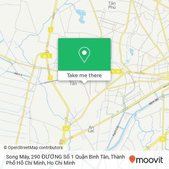 Song Mây, 290 ĐƯỜNG Số 1 Quận Bình Tân, Thành Phố Hồ Chí Minh map