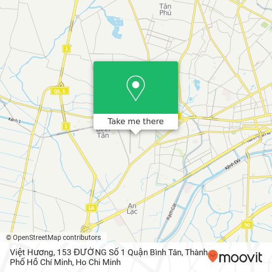 Việt Hương, 153 ĐƯỜNG Số 1 Quận Bình Tân, Thành Phố Hồ Chí Minh map