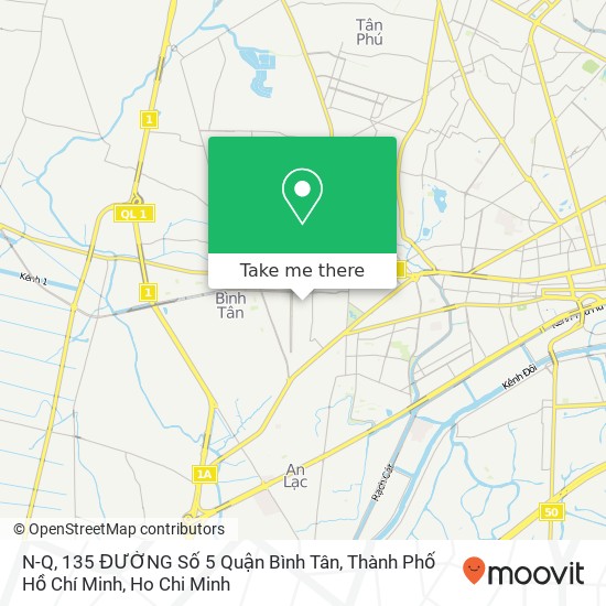 N-Q, 135 ĐƯỜNG Số 5 Quận Bình Tân, Thành Phố Hồ Chí Minh map