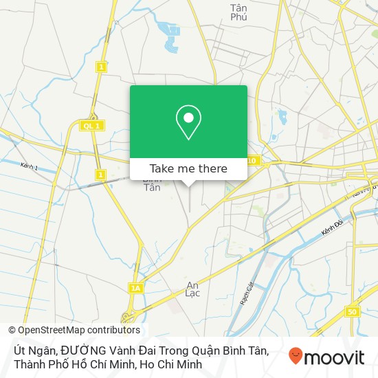 Út Ngân, ĐƯỜNG Vành Đai Trong Quận Bình Tân, Thành Phố Hồ Chí Minh map