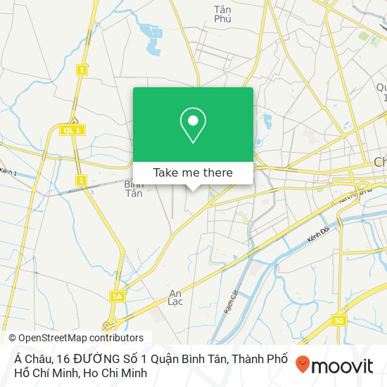 Á Châu, 16 ĐƯỜNG Số 1 Quận Bình Tân, Thành Phố Hồ Chí Minh map