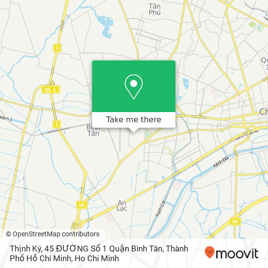 Thịnh Ký, 45 ĐƯỜNG Số 1 Quận Bình Tân, Thành Phố Hồ Chí Minh map