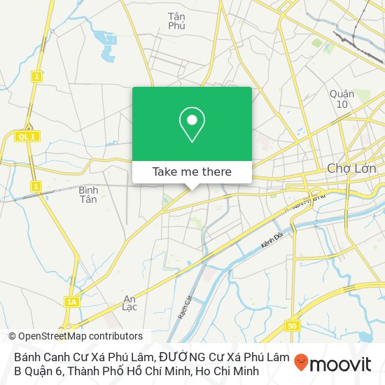 Bánh Canh Cư Xá Phú Lâm, ĐƯỜNG Cư Xá Phú Lâm B Quận 6, Thành Phố Hồ Chí Minh map