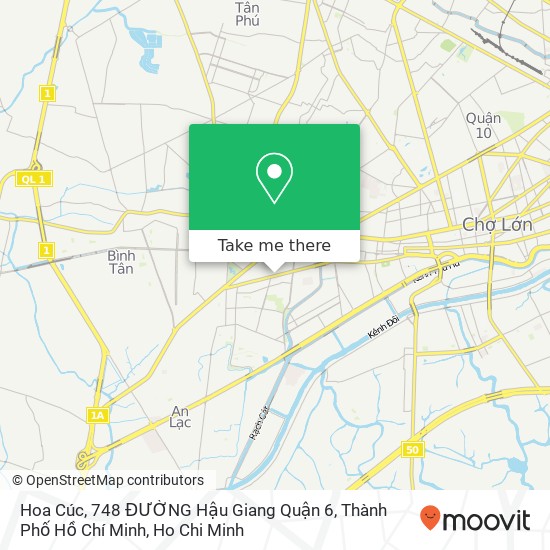 Hoa Cúc, 748 ĐƯỜNG Hậu Giang Quận 6, Thành Phố Hồ Chí Minh map