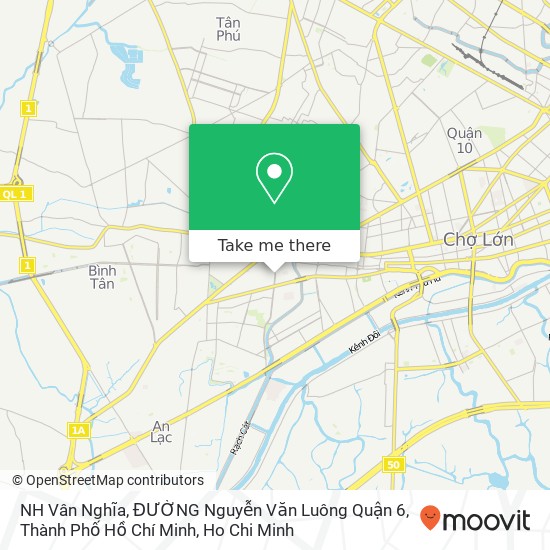 NH Vân Nghĩa, ĐƯỜNG Nguyễn Văn Luông Quận 6, Thành Phố Hồ Chí Minh map