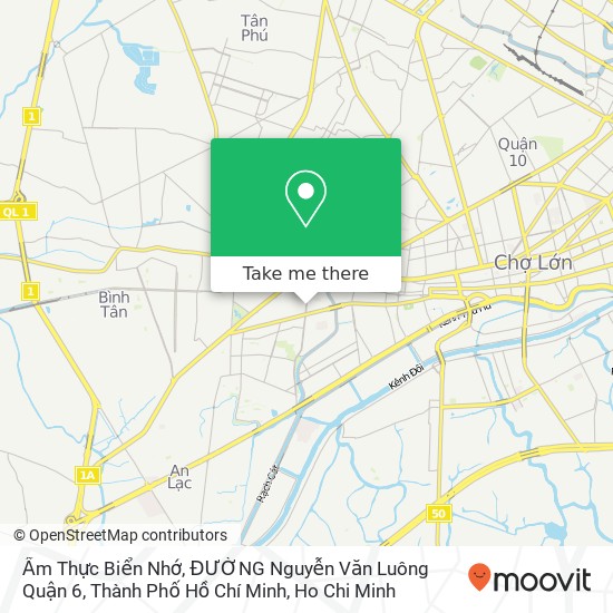 Ẩm Thực Biển Nhớ, ĐƯỜNG Nguyễn Văn Luông Quận 6, Thành Phố Hồ Chí Minh map