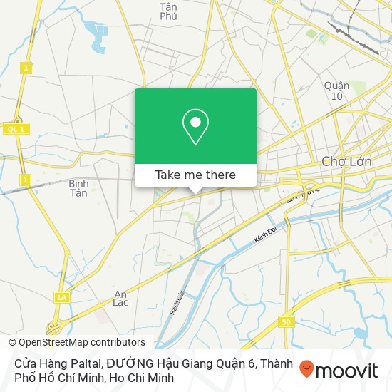 Cửa Hàng Paltal, ĐƯỜNG Hậu Giang Quận 6, Thành Phố Hồ Chí Minh map