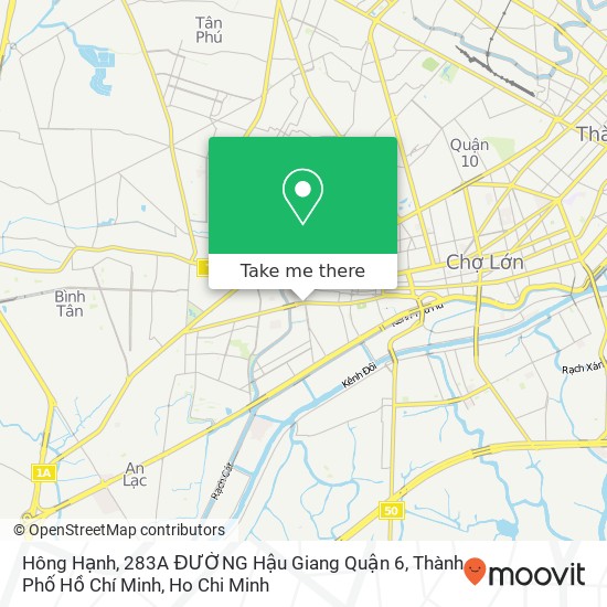 Hông Hạnh, 283A ĐƯỜNG Hậu Giang Quận 6, Thành Phố Hồ Chí Minh map