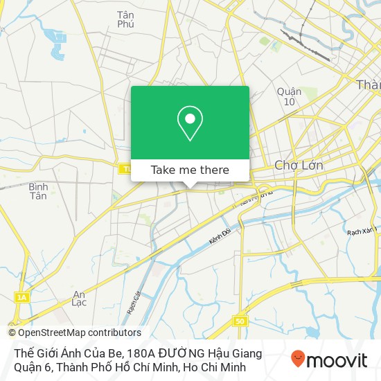 Thế Giới Ảnh Của Be, 180A ĐƯỜNG Hậu Giang Quận 6, Thành Phố Hồ Chí Minh map