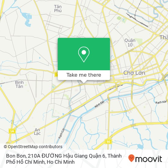 Bon Bon, 210A ĐƯỜNG Hậu Giang Quận 6, Thành Phố Hồ Chí Minh map