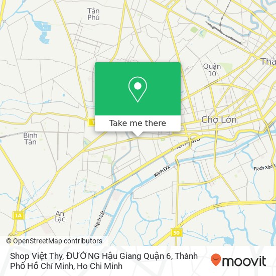 Shop Việt Thy, ĐƯỜNG Hậu Giang Quận 6, Thành Phố Hồ Chí Minh map