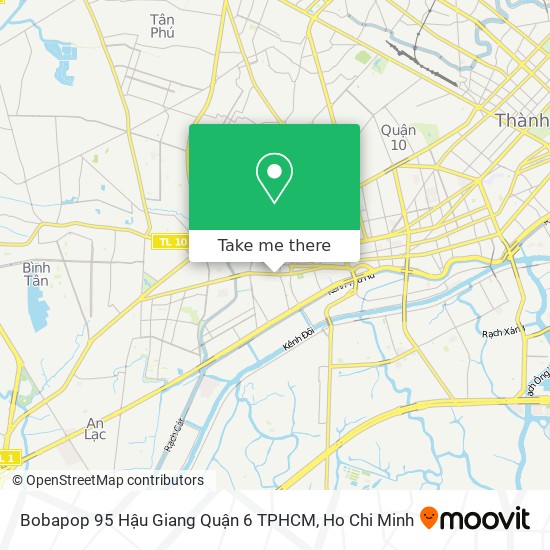 Bobapop 95 Hậu Giang Quận 6 TPHCM map