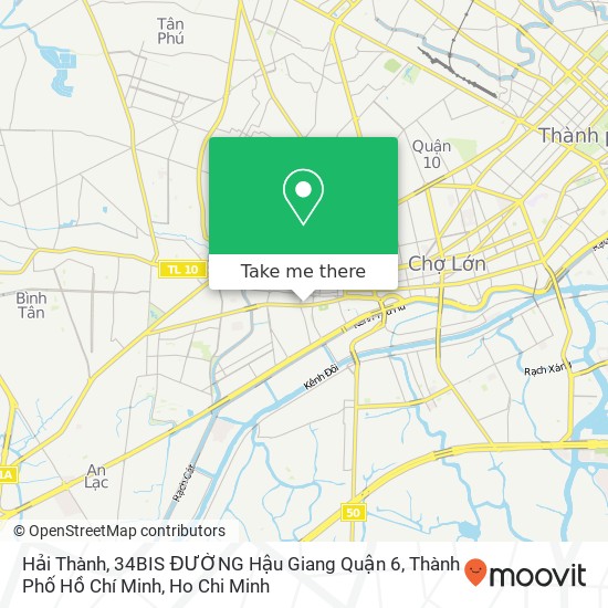 Hải Thành, 34BIS ĐƯỜNG Hậu Giang Quận 6, Thành Phố Hồ Chí Minh map