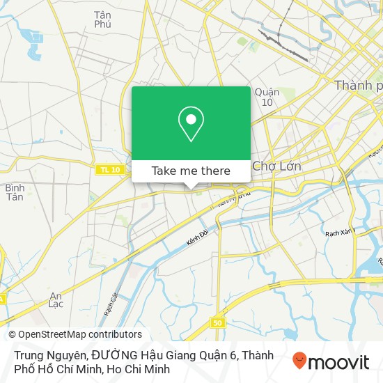 Trung Nguyên, ĐƯỜNG Hậu Giang Quận 6, Thành Phố Hồ Chí Minh map