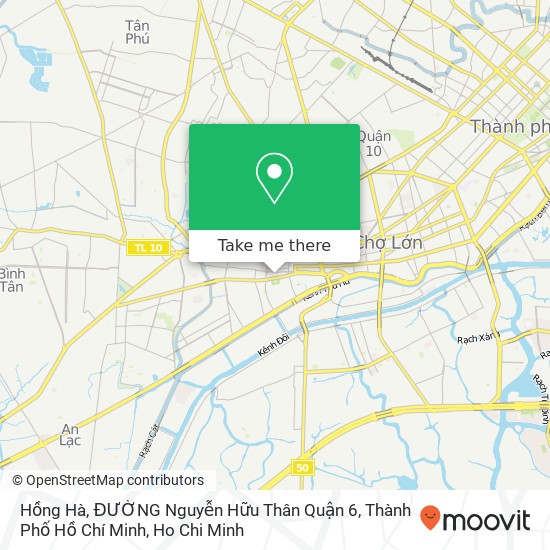 Hồng Hà, ĐƯỜNG Nguyễn Hữu Thân Quận 6, Thành Phố Hồ Chí Minh map