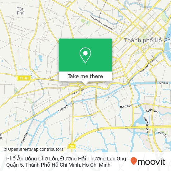Phố Ăn Uống Chợ Lớn, Đường Hải Thượng Lãn Ông Quận 5, Thành Phố Hồ Chí Minh map