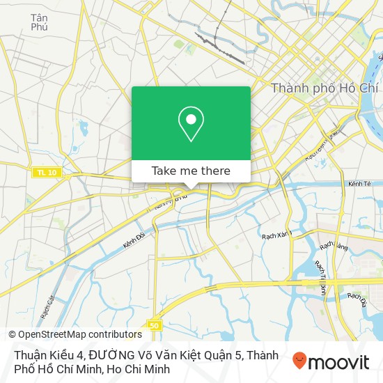 Thuận Kiều 4, ĐƯỜNG Võ Văn Kiệt Quận 5, Thành Phố Hồ Chí Minh map