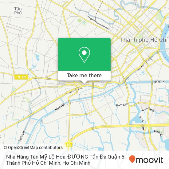 Nhà Hàng Tân Mỹ Lệ Hoa, ĐƯỜNG Tản Đà Quận 5, Thành Phố Hồ Chí Minh map