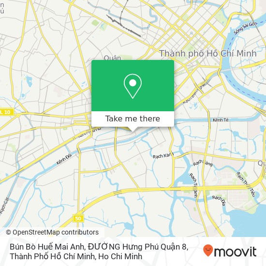 Bún Bò Huế Mai Anh, ĐƯỜNG Hưng Phú Quận 8, Thành Phố Hồ Chí Minh map