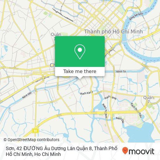 Sơn, 42 ĐƯỜNG Âu Dương Lân Quận 8, Thành Phố Hồ Chí Minh map