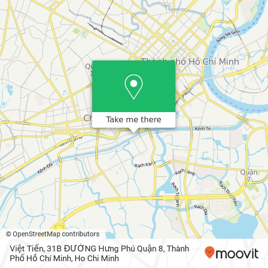 Việt Tiến, 31B ĐƯỜNG Hưng Phú Quận 8, Thành Phố Hồ Chí Minh map