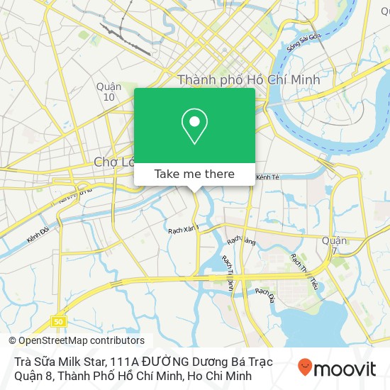 Trà Sữa Milk Star, 111A ĐƯỜNG Dương Bá Trạc Quận 8, Thành Phố Hồ Chí Minh map