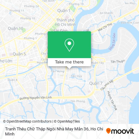 Tranh Thêu Chữ Thập Ngôi Nhà May Mắn 36 map