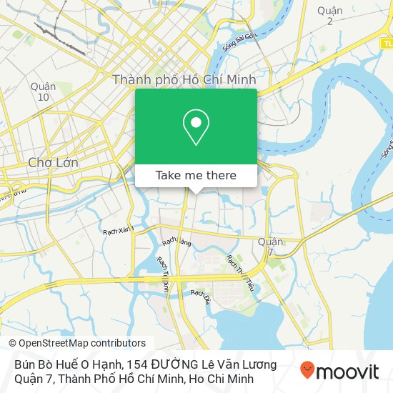 Bún Bò Huế O Hạnh, 154 ĐƯỜNG Lê Văn Lương Quận 7, Thành Phố Hồ Chí Minh map