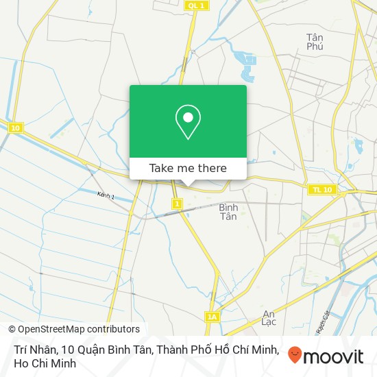Trí Nhân, 10 Quận Bình Tân, Thành Phố Hồ Chí Minh map