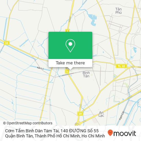 Cơm Tấm Bình Dân Tám Tài, 140 ĐƯỜNG Số 55 Quận Bình Tân, Thành Phố Hồ Chí Minh map
