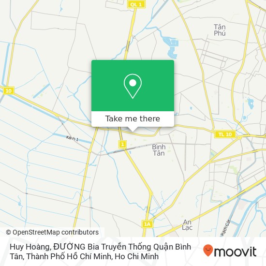 Huy Hoàng, ĐƯỜNG Bia Truyền Thống Quận Bình Tân, Thành Phố Hồ Chí Minh map