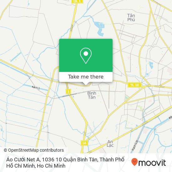 Áo Cưới Net A, 1036 10 Quận Bình Tân, Thành Phố Hồ Chí Minh map